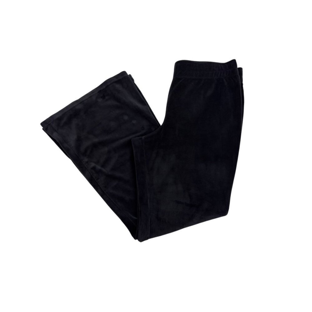 Avia Velvet/Velour Wide Leg Flare Pull-On Activewear/Lounge Pants Women's Size L